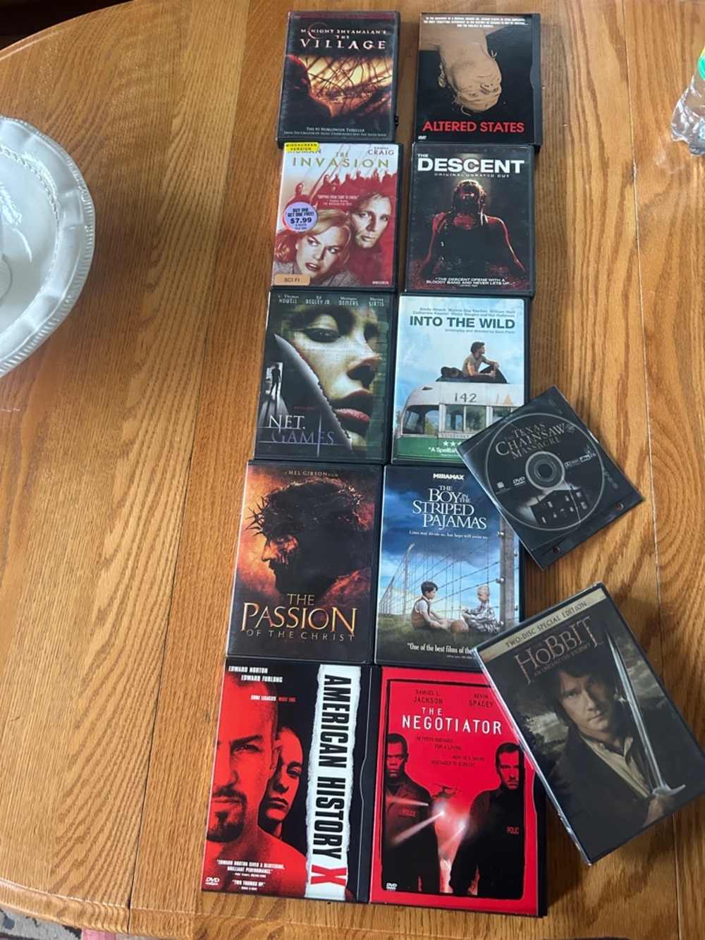 Mixed DVD Movie Lot - Assorted Titles with Dark & Neutral Covers